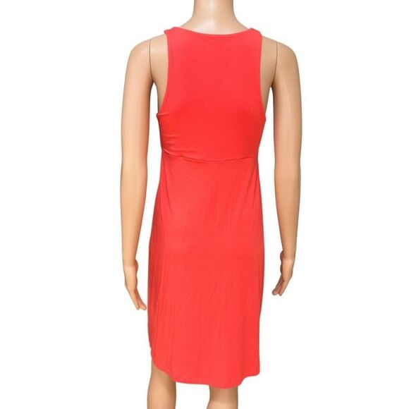 Athleta Santorini Thera Casual Beach Vacation Dress Orange Sleeveless Size S - Picture 4 of 8